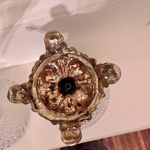 Vintage Diamond Point Glass Compote - Picture 8 of 15